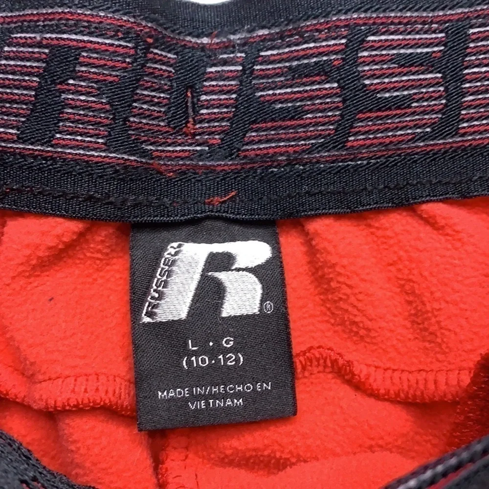 Russell Tapered Athletic Street style Active sweatpants Large red solid
